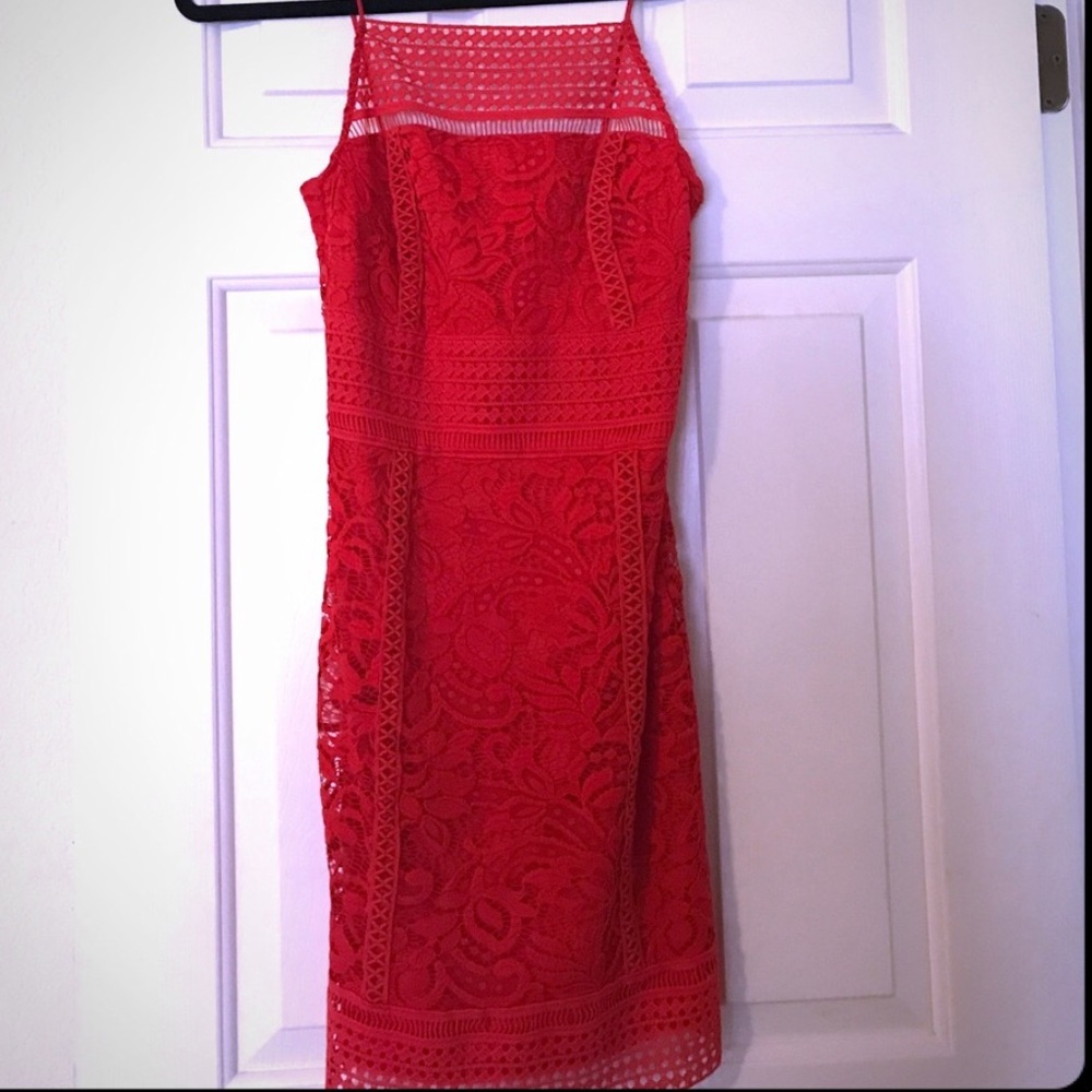 Topshop red lace dress - Picture 5 of 5